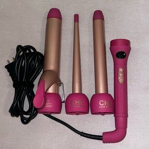 Chi For Ulta Beauty Interchangeable Curling Wand Iron 4 Piece Set